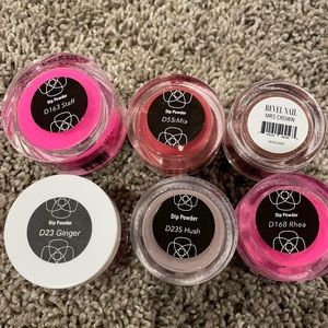 10 dip powders from Revel Nail and SNS